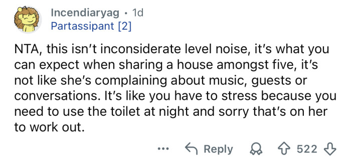 There’s no such thing as a quiet share house.