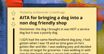 Woman Takes Old Dog Into No-Pets-Allowed Store Because The Outside Temperatures Could Damage Its Health, Gets No Understanding From Workers There