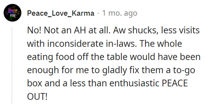 2. Eating food off the table was a big no-no already