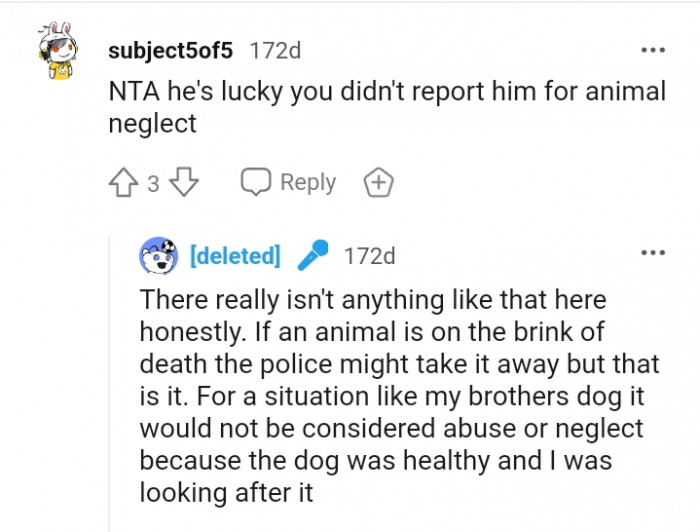 7. He's lucky you didn't report