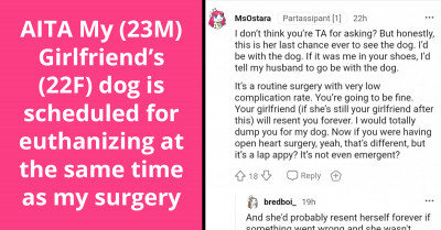 Man Does Reality Check After His GF Refused To Stay By His Side During Surgery So She Can Say Goodbye To Her Ill Dog Who Was Being Put Down