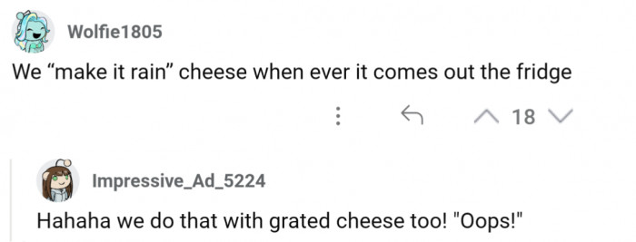 24. Make it rain cheese