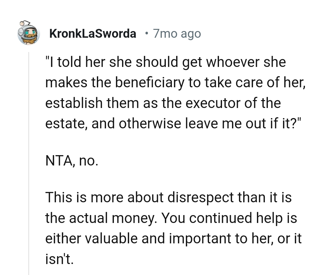 This is more about the disrespect