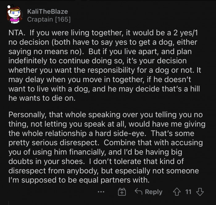 The relationship OP and her boyfriend have seems to be full of disrespect.