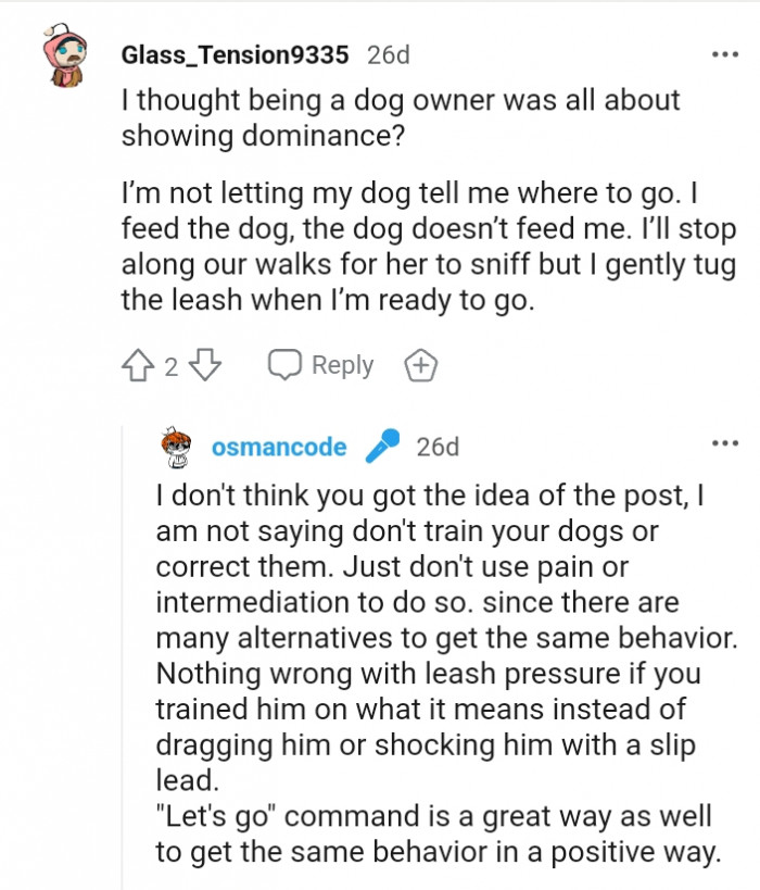 Being a dog owner is all about showing dominance