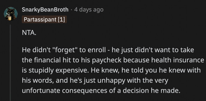 OP's son knows this, but he's too petty to accept he was at fault for this very expensive lesson