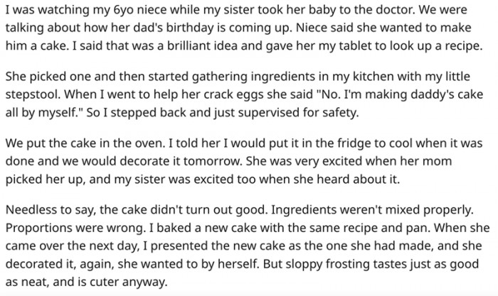 So I stepped back and just supervised everything