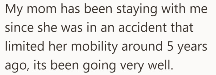 A long-term situation framed calmly, which makes what comes next feel less like a fight and more like a breaking point.