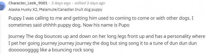 27. Singing it to a tune