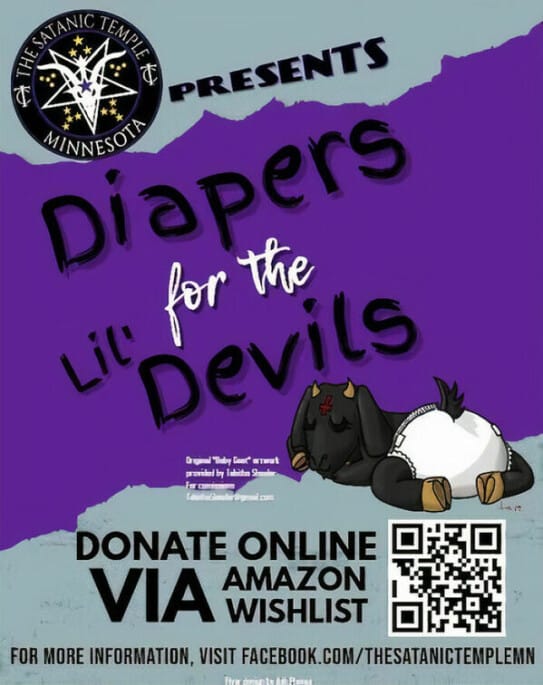 3. The Satanic Temple assists new mothers by providing them with the essentials required for nurturing joyful and thriving infants.