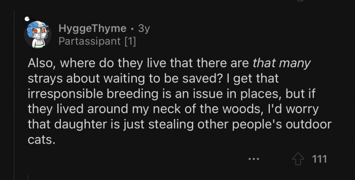 The stray population in OP's area must be booming.