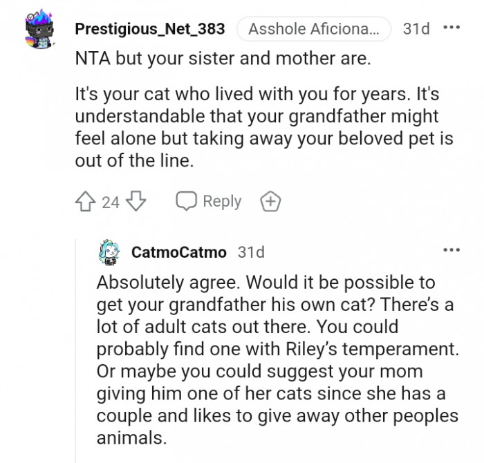 Taking away your beloved pet is out of line