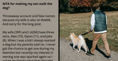 Reddit User Falls Out With Family After He Forces Son To Walk Their Dog