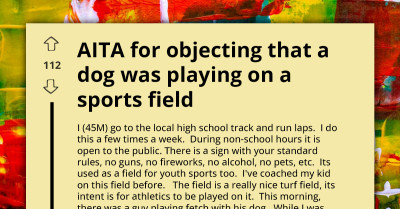 Entitled Dog Owner Lets Dog Poop on High School Sports Field; Infuriated Passerby Calls Out Outrageous Behavior