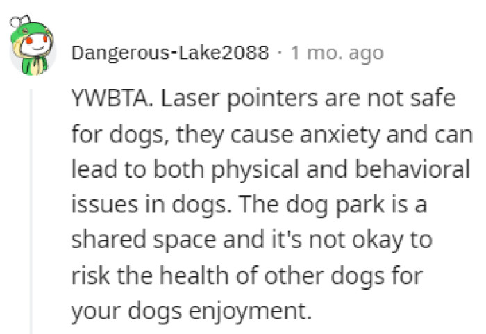 Can't risk the health of other dogs