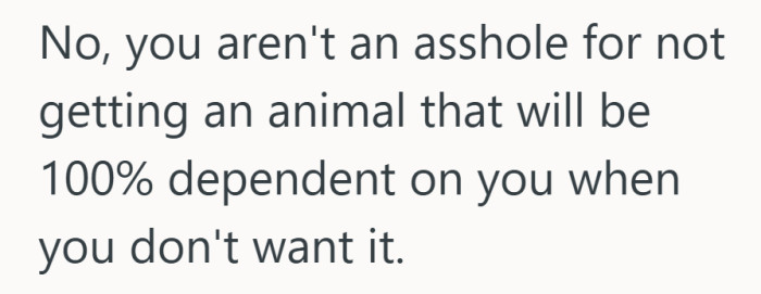 The dependency question gets named plainly, which is often where these arguments circle anyway.
