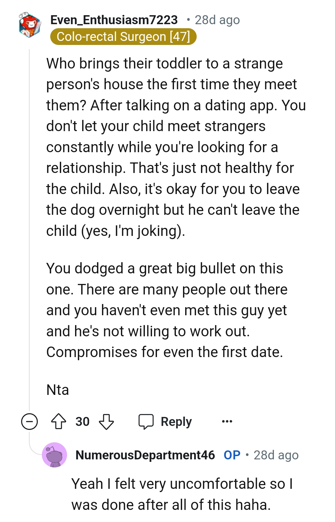 The OP dodged a great bullet