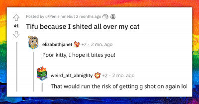 Redditor Shares Story About The Day He Messed Up By Unintentionally Defecating All Over Their Poor Cat