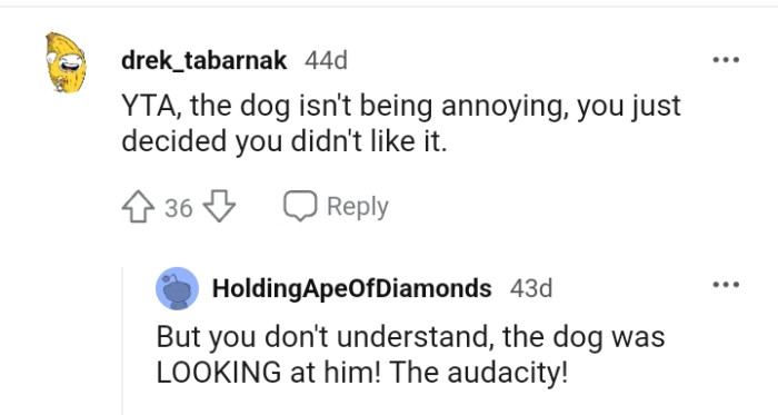 The OP just decided that he didn't like the dog
