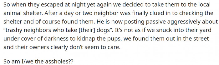 And they did it. Now the dog owner is not happy.