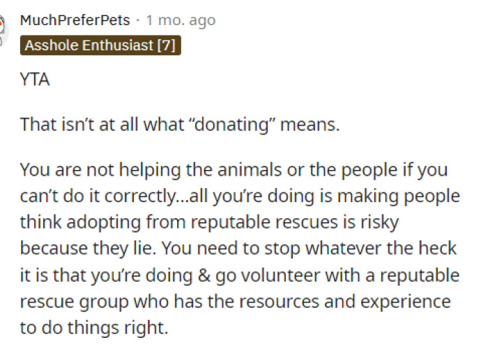 It definitely seems like people are not on OP's side, and they are very concerned with the fact that they are doing this unregulated and without any actual evidence of getting animals from reputable sources.