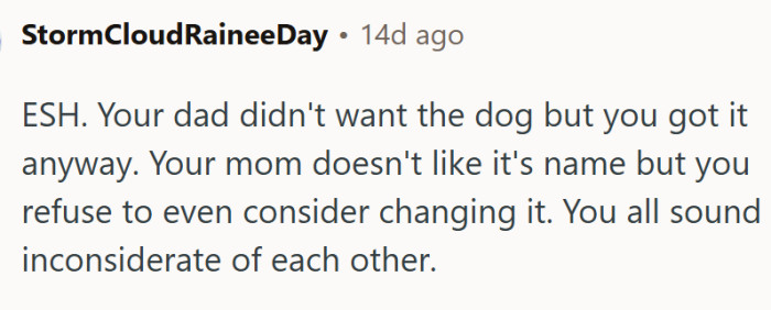 They sound inconsiderate...