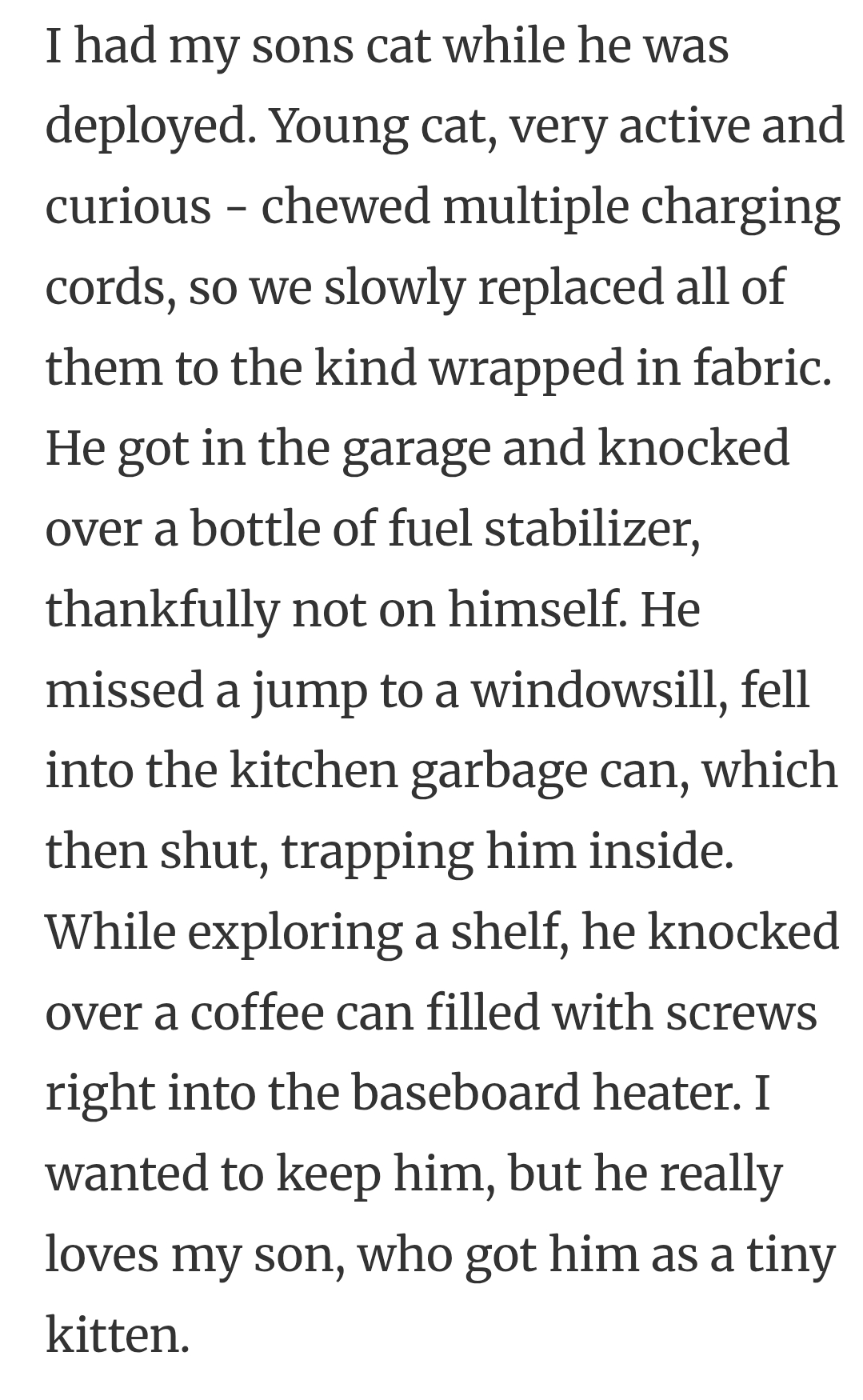 16. Knocking it over