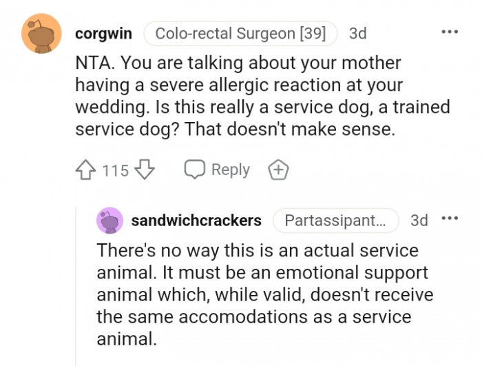 There's no way this is an actual service animal