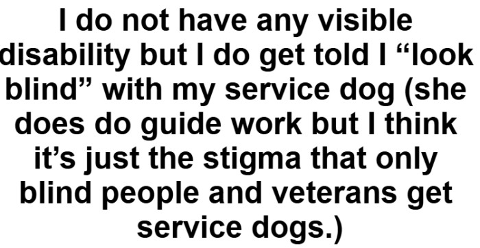 People always assume he's disabled because of his dog, but clearly not this time.