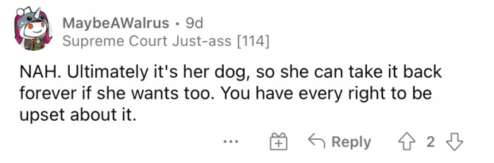 "You have every right to be upset about it."