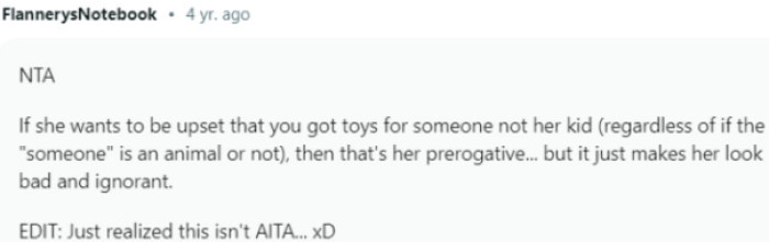 It makes your SIL look bad and ignorant