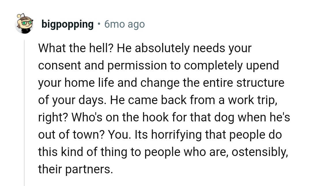 He needs the OP's consent