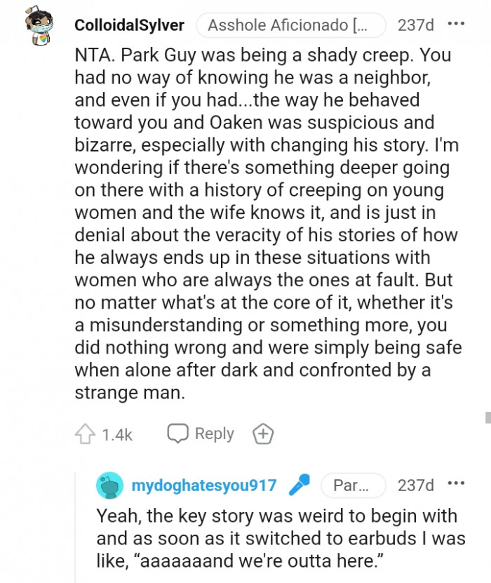 5. You were simply being safe