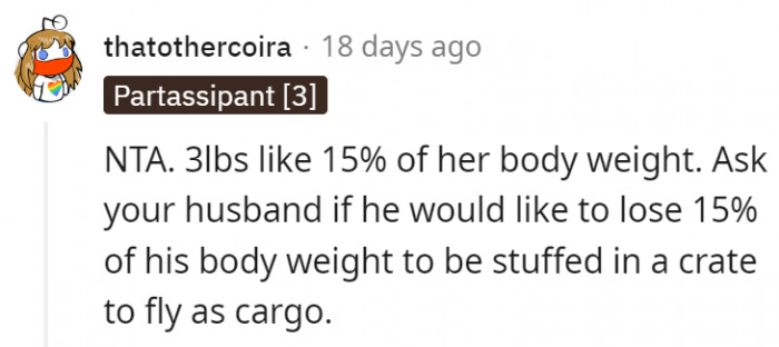 2. How about the husband tries it and sees how he likes it?