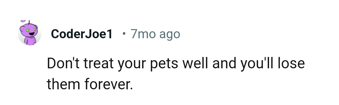 And the comments from other Redditors roll in...