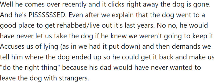 Her BIL was very angry