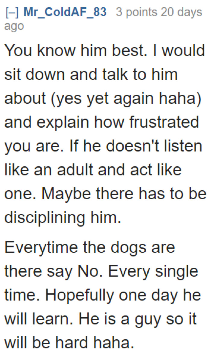 They need to have a hard conversation at this point. The broken promises simply cannot continue.