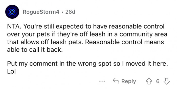 You still need to "have reasonable control."