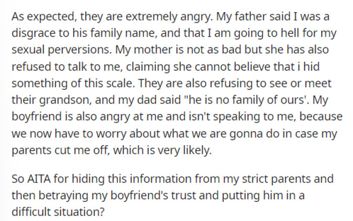 She said that they reacted exactly how she said they would, but we honestly can't blame them.