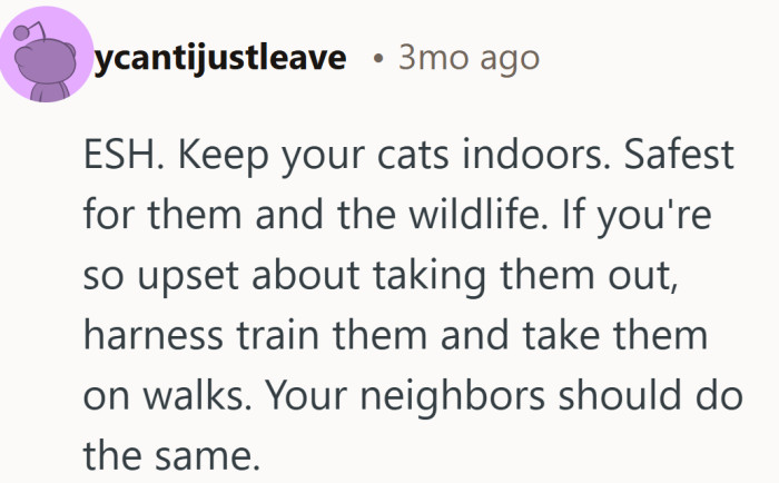 In all the back and forth, one idea cuts through. Controlled outdoor time might spare everyone a lot of stress.
