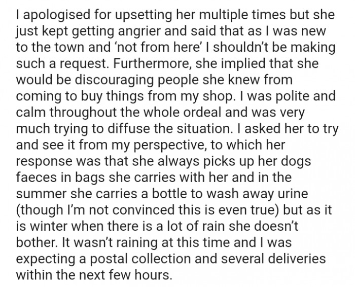 I shouldn't be making such a request