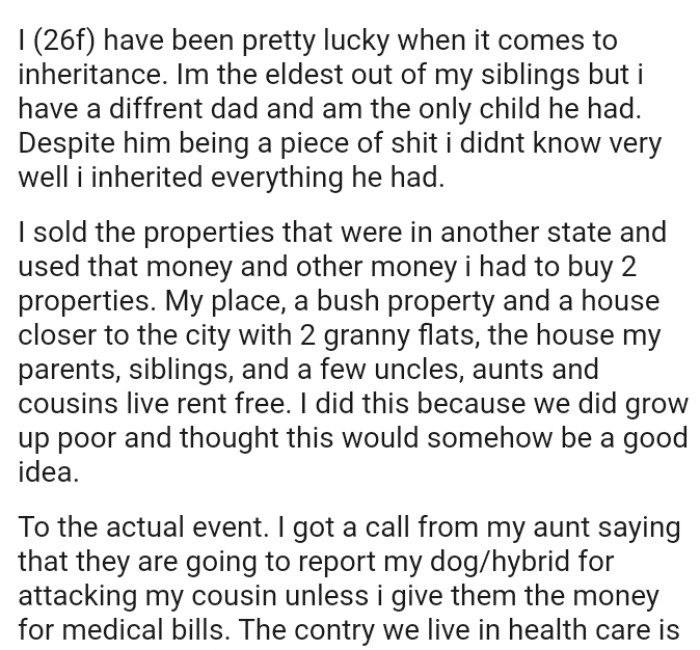 The OP sold the properties that were in another state and used that money, along with other funds she had, to buy two properties.