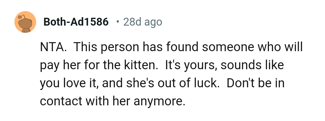 The OP shouldn't be in contact