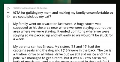 Teenage Girl Gets Dragged On Reddit For Guilting Her Family Into An Uncomfortable Situation