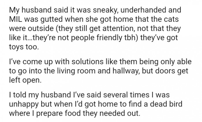 I’ve come up with solutions, like them being only able to go into the living room