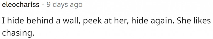 Hiding and peeking works too!