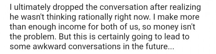 Money is not the problem