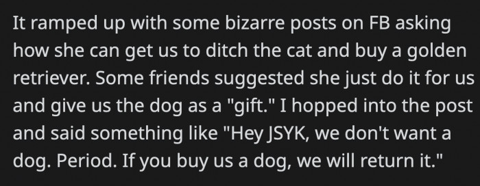 MIL took to social media to ask people how to 'solve' her problem, and OP intervened