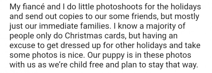 A majority of people only do Christmas cards