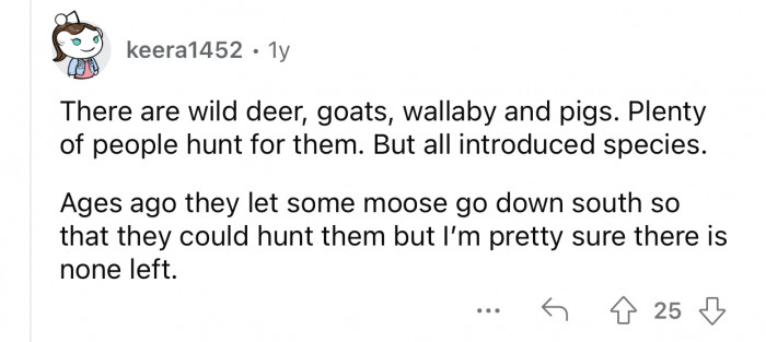 Some other mammals exist, but they are all introduced species.